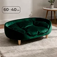 Лежанка Лилу 60*40 см, Изумруд