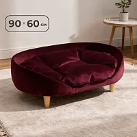 Лежанка Лилу 60*90 см, Бордовый